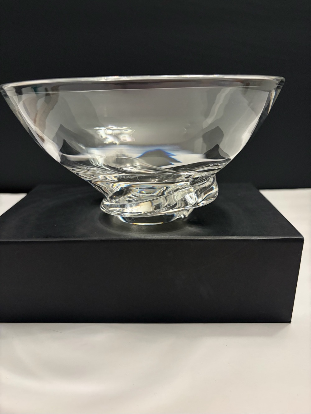 Vintage Steuben Crystal "Spiral" Bowl – Donald Pollard Design #8060 – Signed 7"
